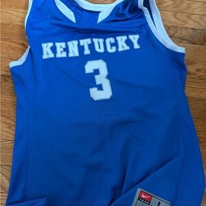 Nike Blue Kentucky Jersey with Number 3